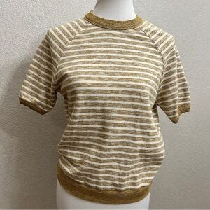 Universal Thread Striped Short Sleeve Knit Top